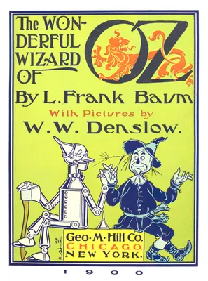 The title page of The Wonderful Wizard of Oz